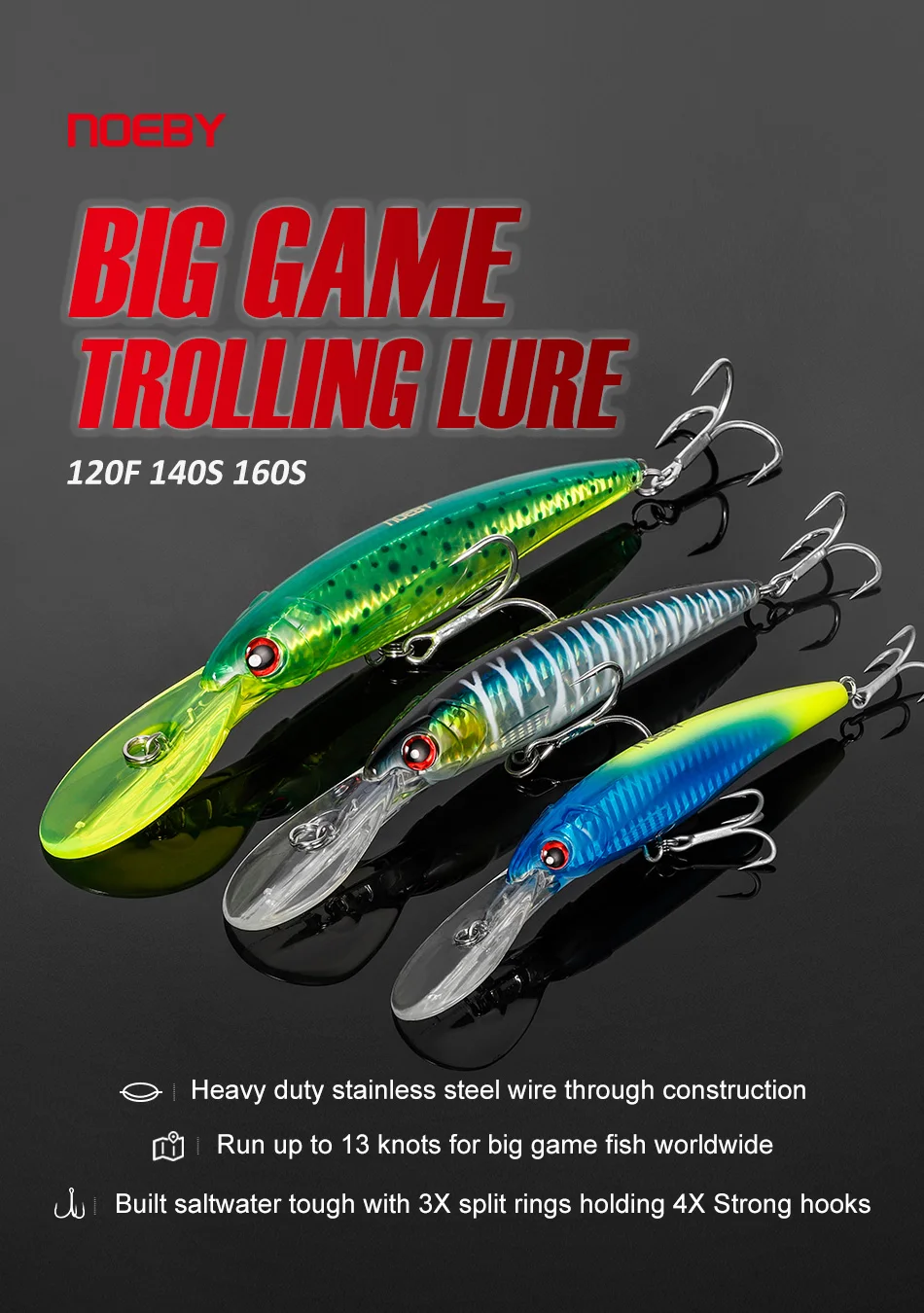 NOEBY Trolling Minnow Lure
