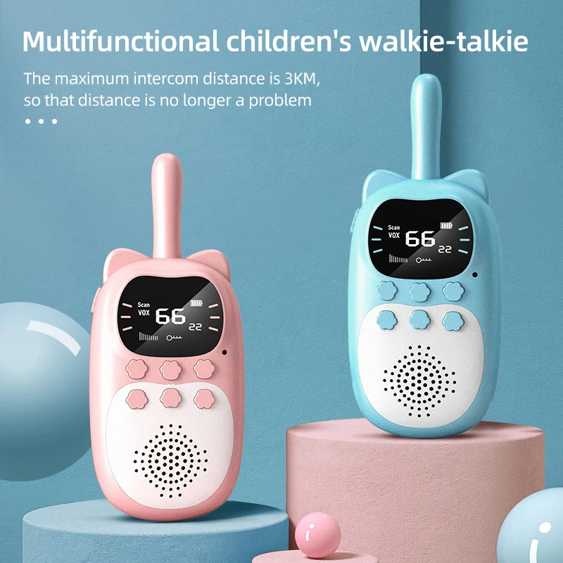 ChildrensWalkieTalkieParentChildInteractionToy3KMRangeUHF