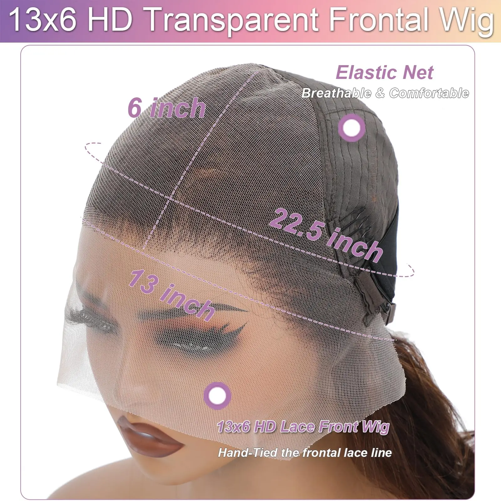 13x4 Chocolate Brown Straight Lace Front Wigs Human Hair 13x6 Transparent HD Lace Frontal Wig Pre Plucked Brown Bleached Wigs