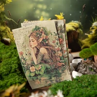 Journal GO 30pcs Fairy Tale Lady Vintage Scrapbooking Material Paper Journaling Planner Diary Background Decorative Paper 1