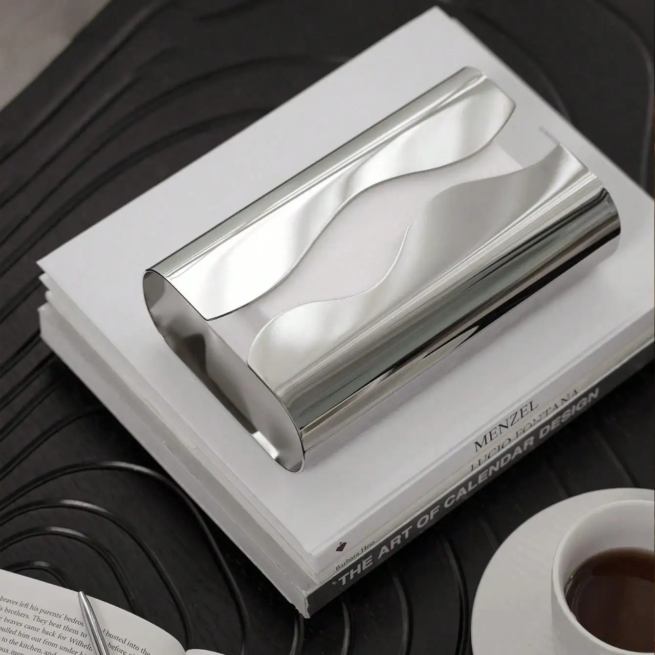 Nordic Stainless Tissue Case Mirror Napkin Holder Silvery Napkin Box Desktop Tissue Box Table Decoration Kitchen Accessories 5