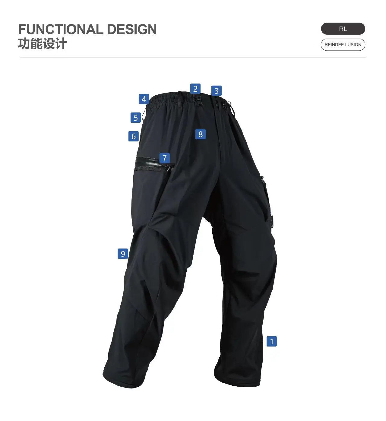Reindee Lusion 25aw PolartecNeoshell cavalry pants multipocket adjustable shape techwear gorpcore -