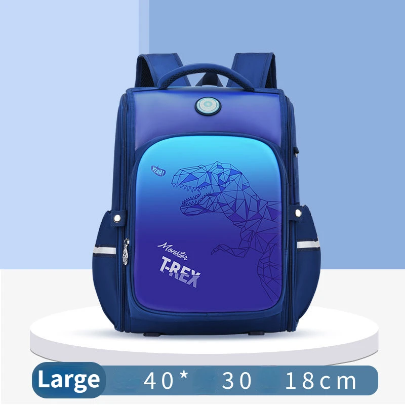 Primary School Student Bags Boys Girls Unicorn Dinosaur Cartoon Children Backpack Space Mochila Reflective Waterproof Breathable