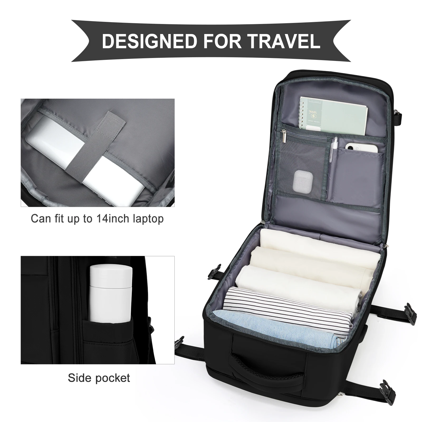 Ryanair Backpack 40x20x25 Cabin Bag  Men Women Travel Backpack Hand Luggage Bag, Storage Bag Waterproof Laptop Backpack for Work