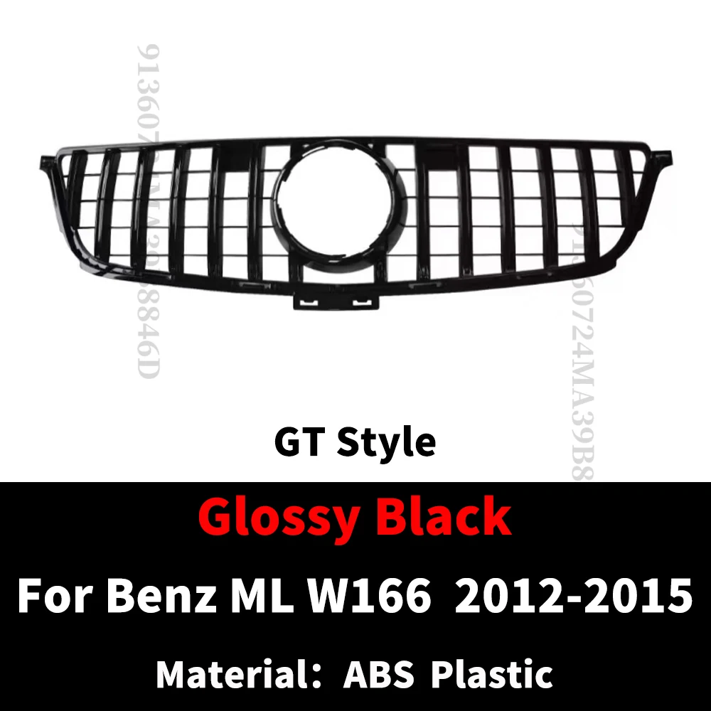 Vorne Einlass Grille Haube Grill Für Mercedes W166 Benz ML 2012-2015 ML300 ML320 ML350 ML400 ML500 550 Diamant GT Körper Kit Facelift – Detail 7