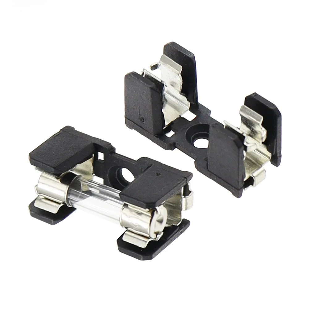 5PCS 5X20MM 유리 퓨즈 홀더 5*20 10A 250V SMD 보험 패널 마운트 퓨즈 홀더