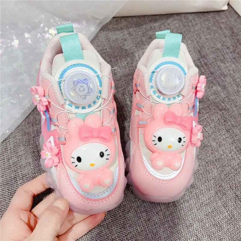 

Sanrio Anime Hellokitty Dad Shoes Casual Breathable My Melody Cartoon Anti Slip Wear Resistant Jelly Sole Sports Shoes Girl Gift