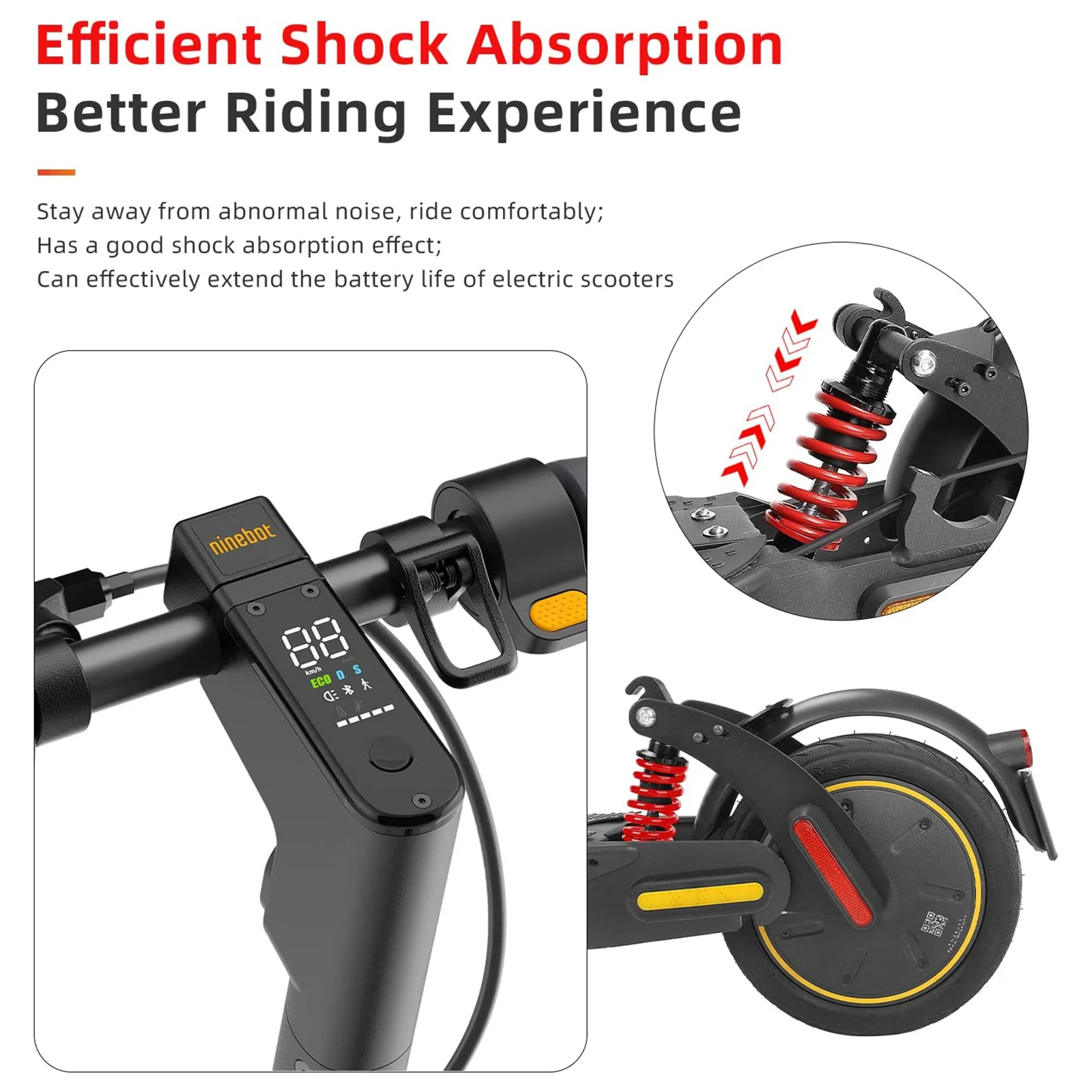 Scooter shock absorber kit Ulip Scooter Upgraded Hydraulic Shock Absorber Kit Front Fork Front Suspension Absorber Parts Accessories for Max G30 G30D G30LP