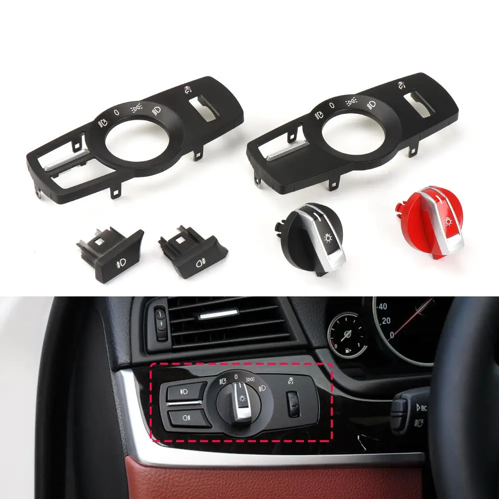 Rotational Button Light New Car Front Headlight Switch Rotation Button For BMW 5 7 Series F10 ...