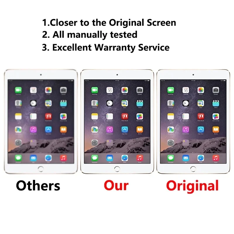 MadeRy [2 Pièces] Verre Trempé Pour IPad Mini/Mini2/Mini3, (Numéro De Modèle: A1599 A1600 A1489 A1490 A1491 A1432 A1454 A1455), Anti-Rayures Film Protection En Verre Trempé