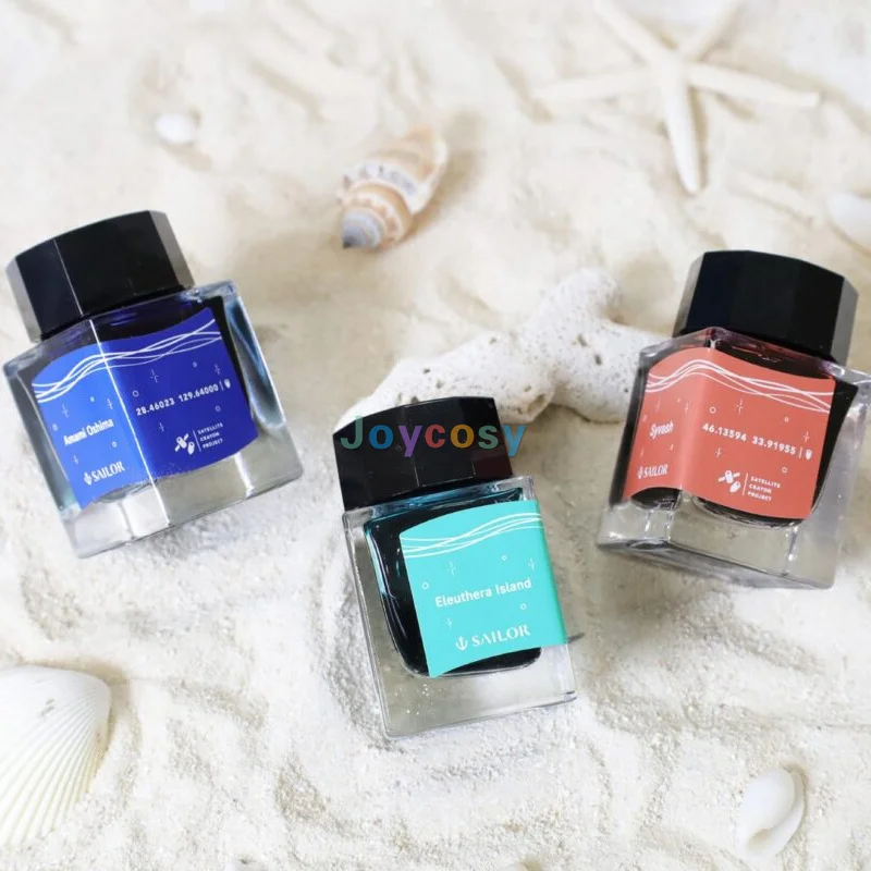 세일러 20ML 오션 만년필 잉크 - 선명한 색상, 부드러운 흐름, 사무실 일상 학습용 막힘 없음, 모든 브랜드 펜에 매우 적합