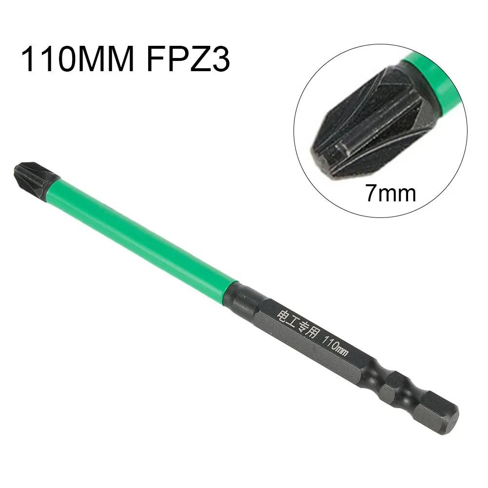 

For Socket Panels For Circuit Breakers Screwdriver Bits Alloy Steel Slotted 110mm Cross For Electrician FPZ1-3 Magnetic