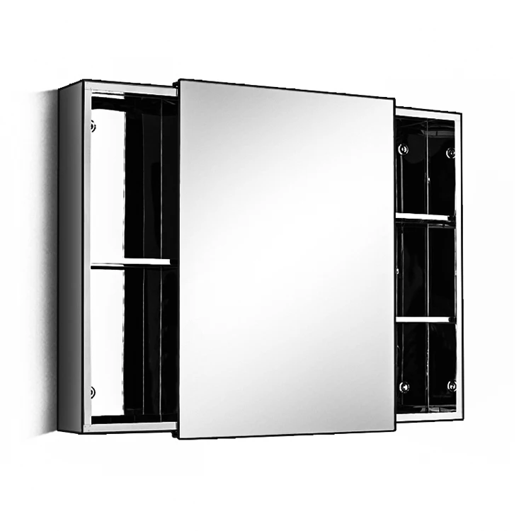 Three Doors Bathroom Medicine Cabinet With Mirror Sliding Door Bathroom Cabinet Mirror 7094