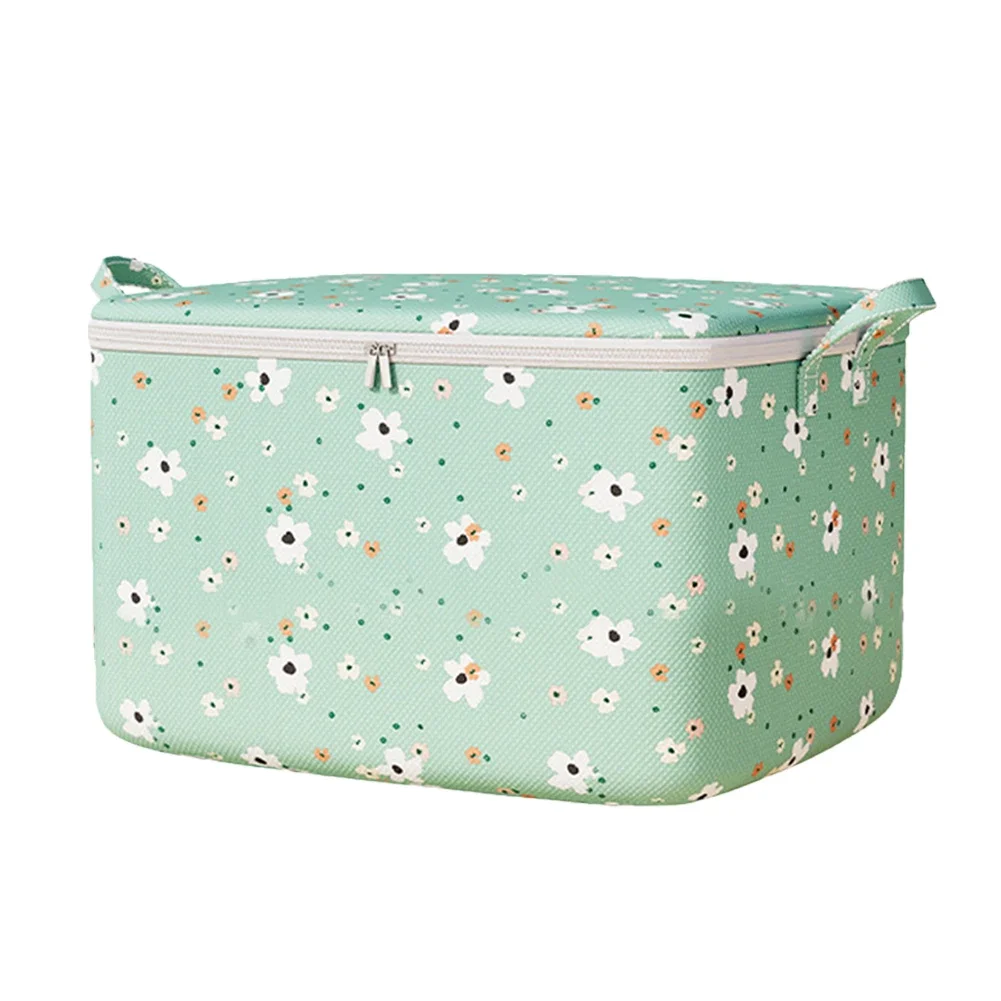 Clothes Quilt Storage Bag Foldable with Zipper Wardrobe Clothing Moving Luggage Bag Large Capacity Bedroom Dormitory Mobile Box 6