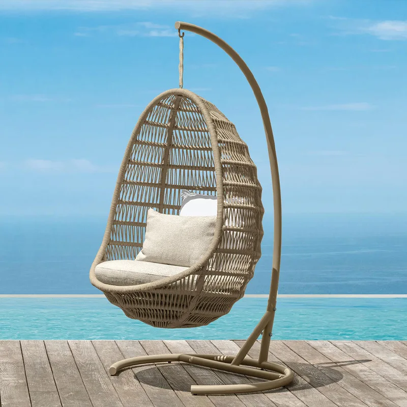 

Outdoor Leisure Bird's Nest Hanging Basket, Courtyard Balcony, Single Person Vine Weaving Hanging Chair, Hotel, Homestay,