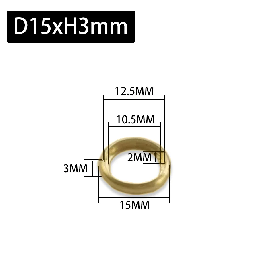 DIY Lighting Accessories Copper Pipe Cover Gasket 5PCS