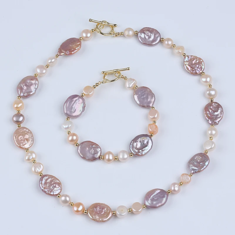 

13-14 мм, естественная смесь, фотообои, набор ювелирных изделий