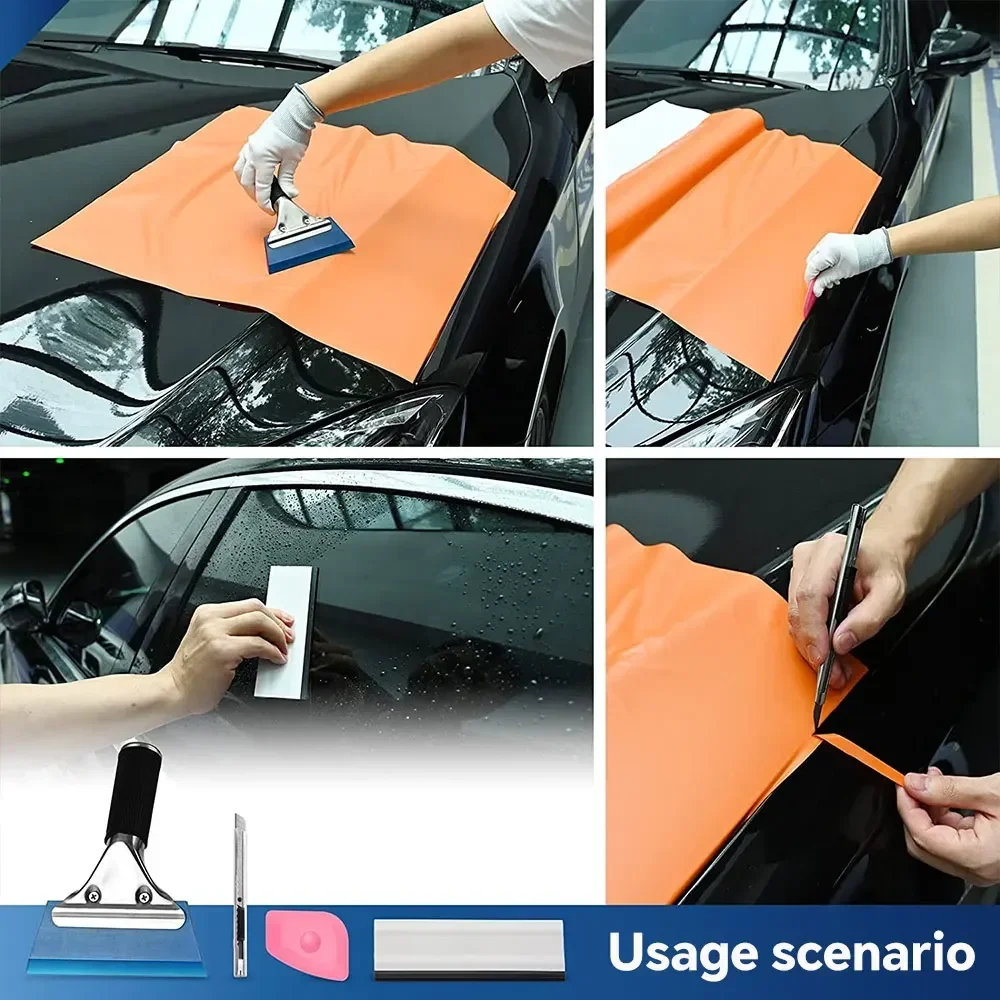 Car Wrapping Tools Kit for Car Body Window Film Stickers Tint Tools Vinyl Squeegee Auto Gap Dust Removal Scraper Accessories