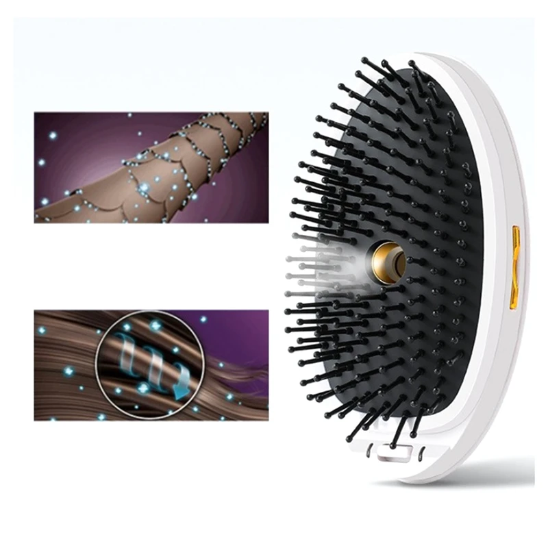 1 PCS ABS Portable Universal Steam Spray Hair Comb Vibration Ionic Hair Comb
