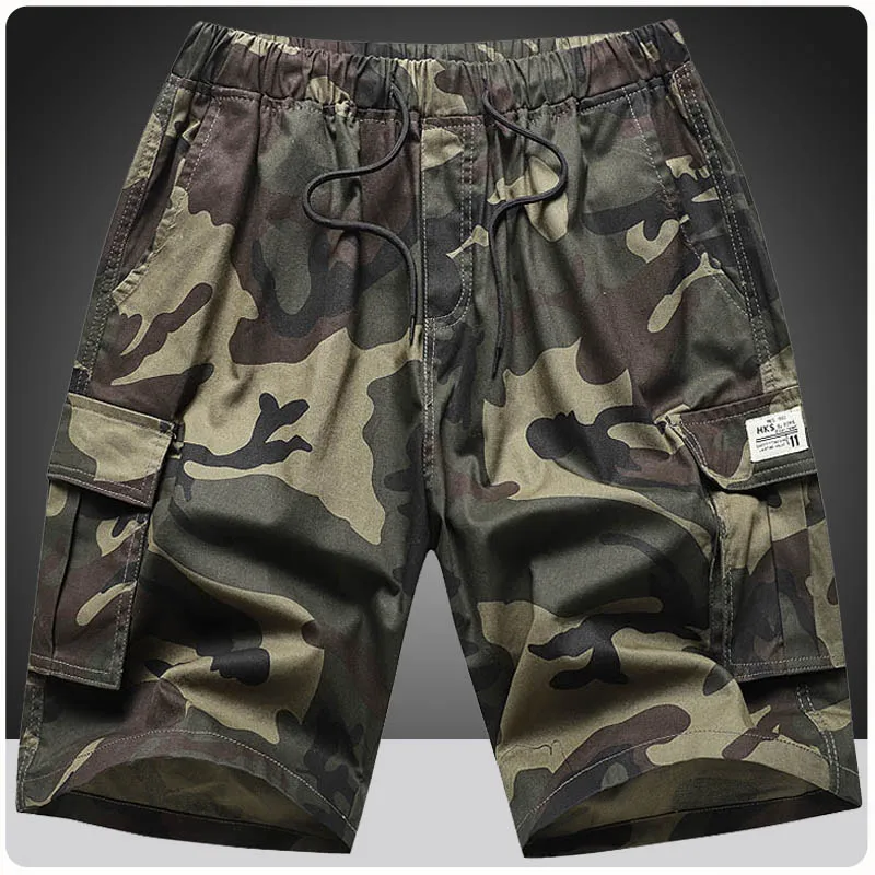 

Summer Camouflage Cargo Shorts Men Casual Pure Cotton Breathable Jogger Beach Sweatshort Male 7XL 8XL 9XL Fitness Homme Clothing