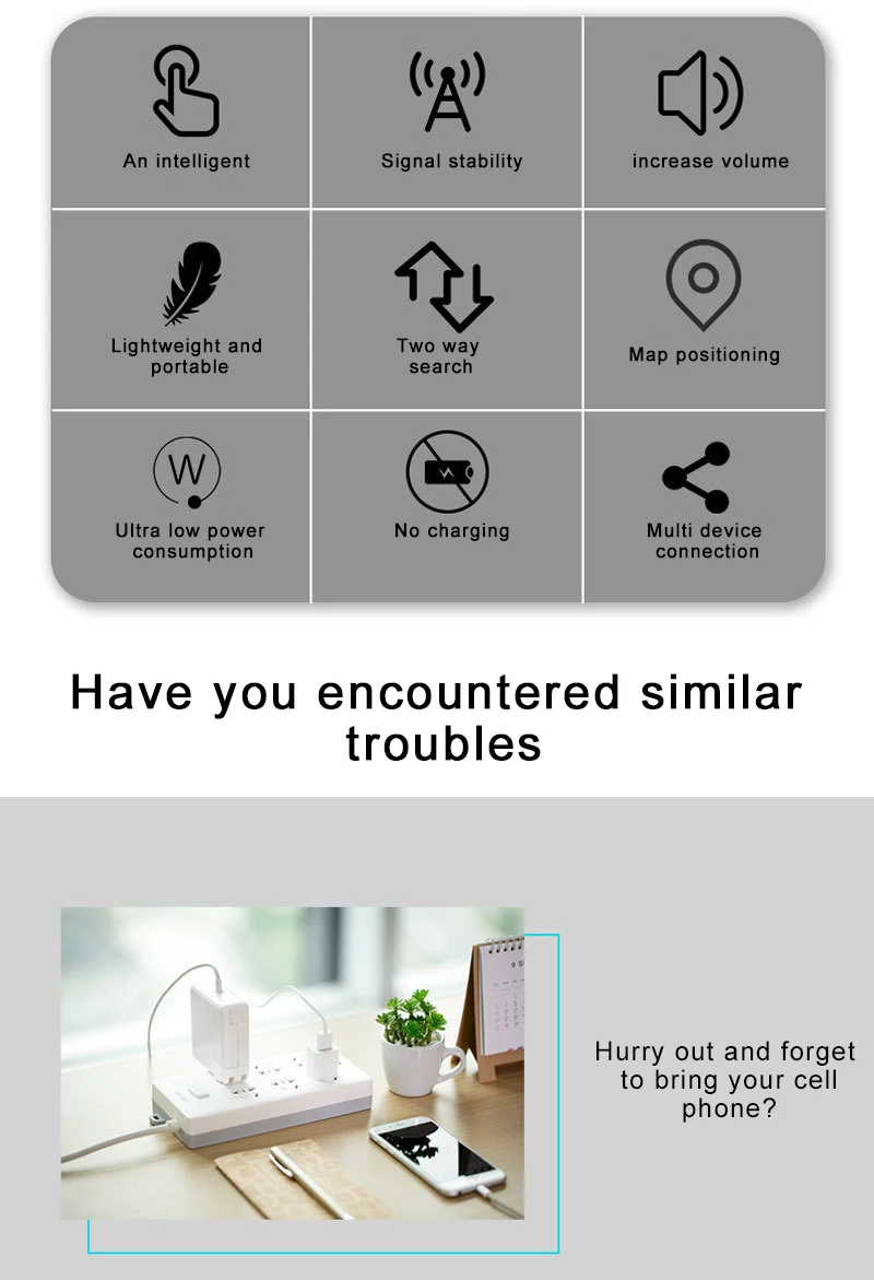 Smart Mini Gps Tracker Airtag Pet Child Elderly Lost Alarm for Xiaomi Huawei Apple Kindelf App Finder