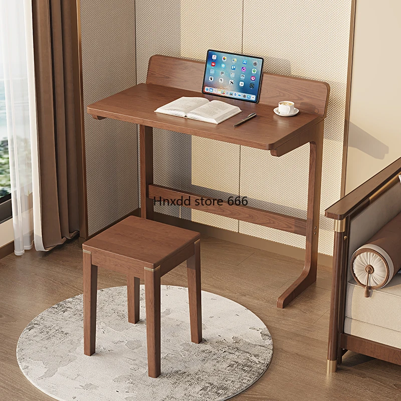 All solid wood small table desk household simple sofa side table living room mini coffee
