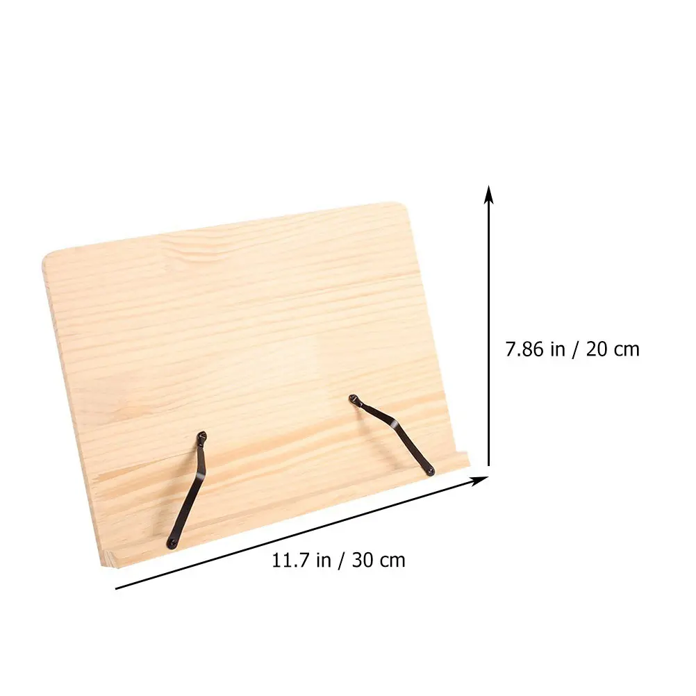 1Pcs 독서 랙 조정 가능한 데스크탑 책 스탠드 연구용 소나무 홀더 전문 독서 선반 책 받침대 랙