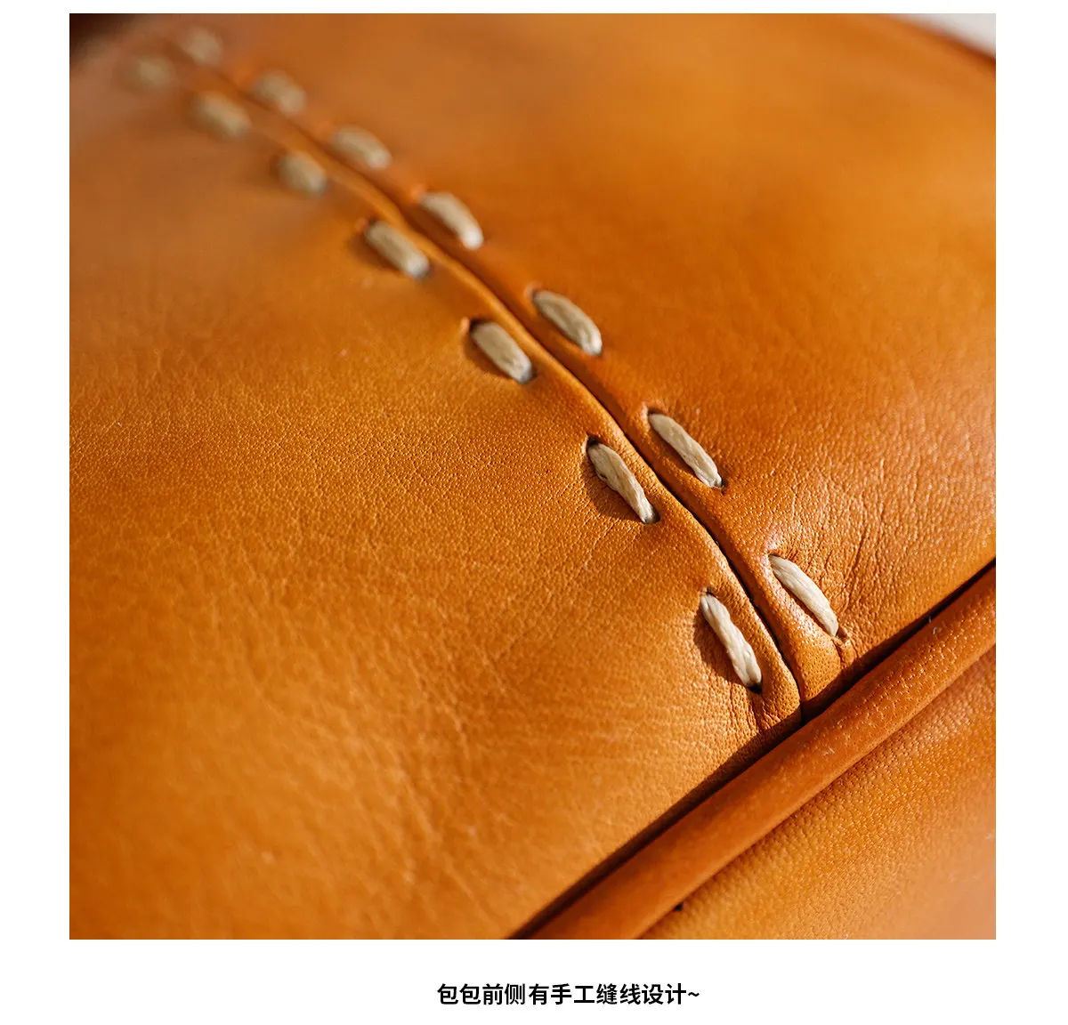 Organizer Vintage Luxus Echtleder Crossbody-Tasche für Damen, Modische Designer Handgefertigte Schultertasche aus Rindsleder – Detail 13