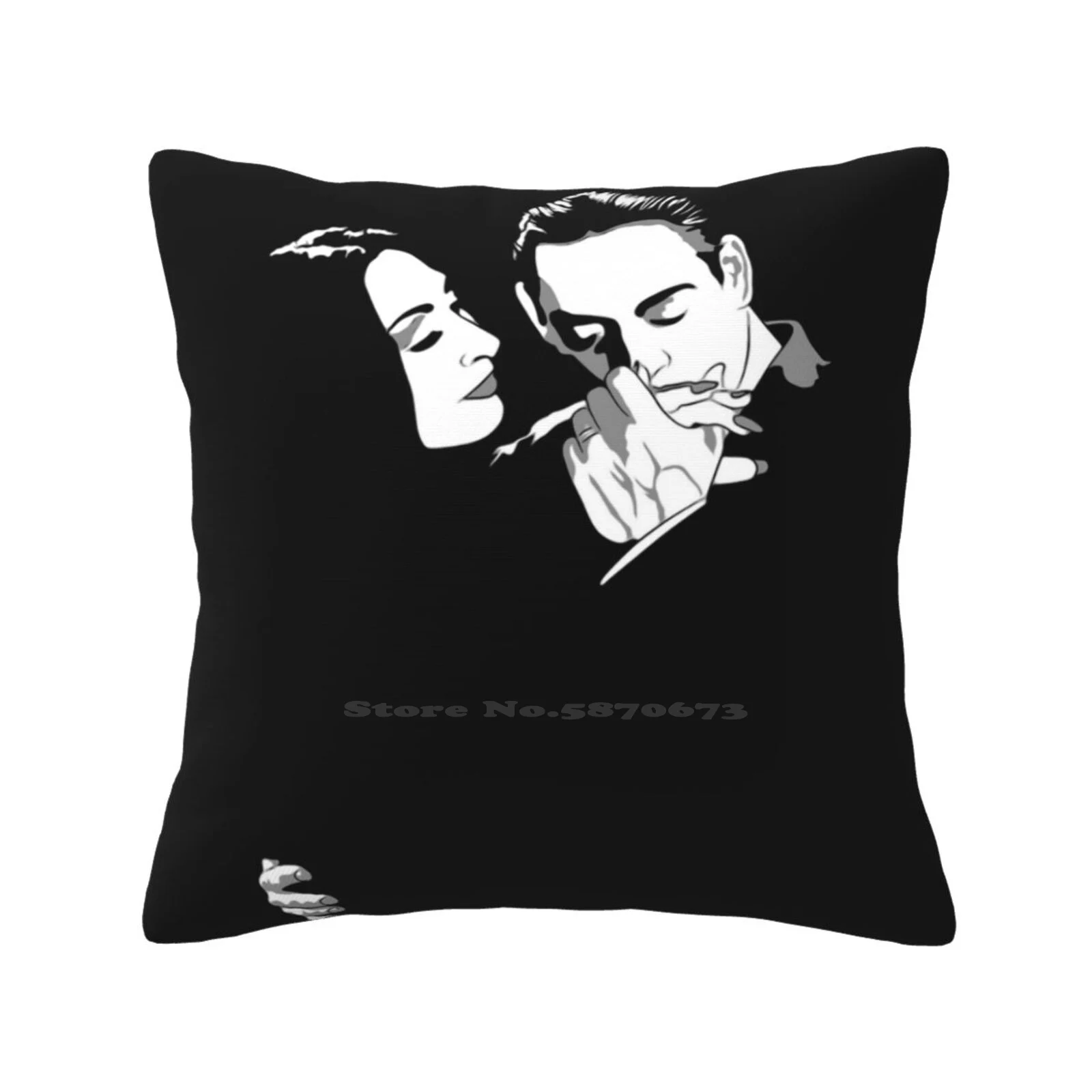 Gomez E Morticia Funny Cute Decor Federa Quadrata Morticia Addams Gomez Addams The Gomez E Morticia Morticia E Gomez