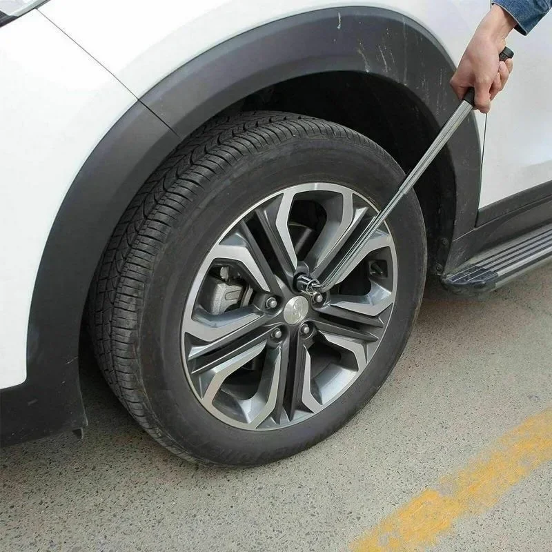 3PCS Tire Socket Wrench L Type Extended Telescopic Rod Repair