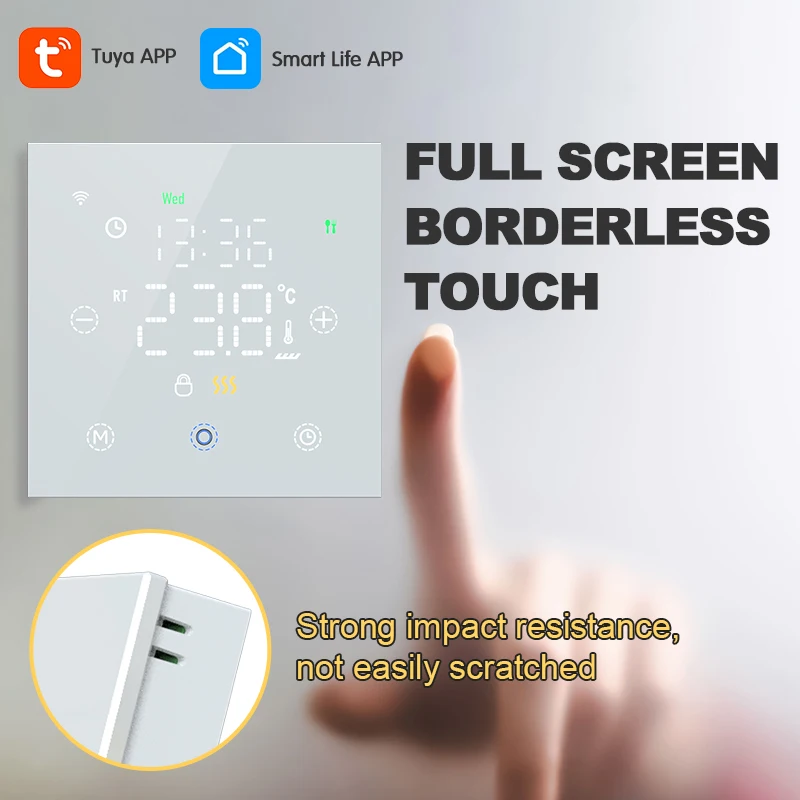 WiFi-Enabled Smart Thermostat for Floor Heating and Gas Boilers with Voice Control