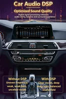 Lecteur vidéo multimédia embarqué au prix d'usine, compatible avec les BMW Série 3/4 F30 F31 F32 F33 F34 F35 F36 de 2013 à 2017, avec écran 10,25 pouces NBT, CarPlay sans fil, Android Auto, radio, navigation et GPS, Android 15, puce Qualcomm Snapdragon 665. 7