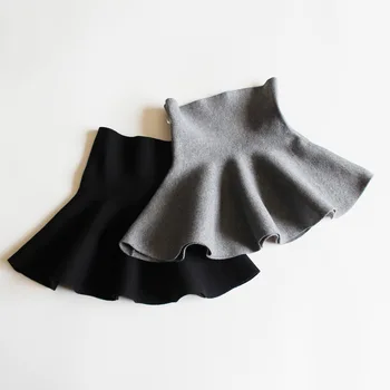 Winter Infant Baby Girls Tutu Skirt Children Fashion Mini Pleated Knitted Skirts Toddler Kids Clothes Autumn 2-10Years
