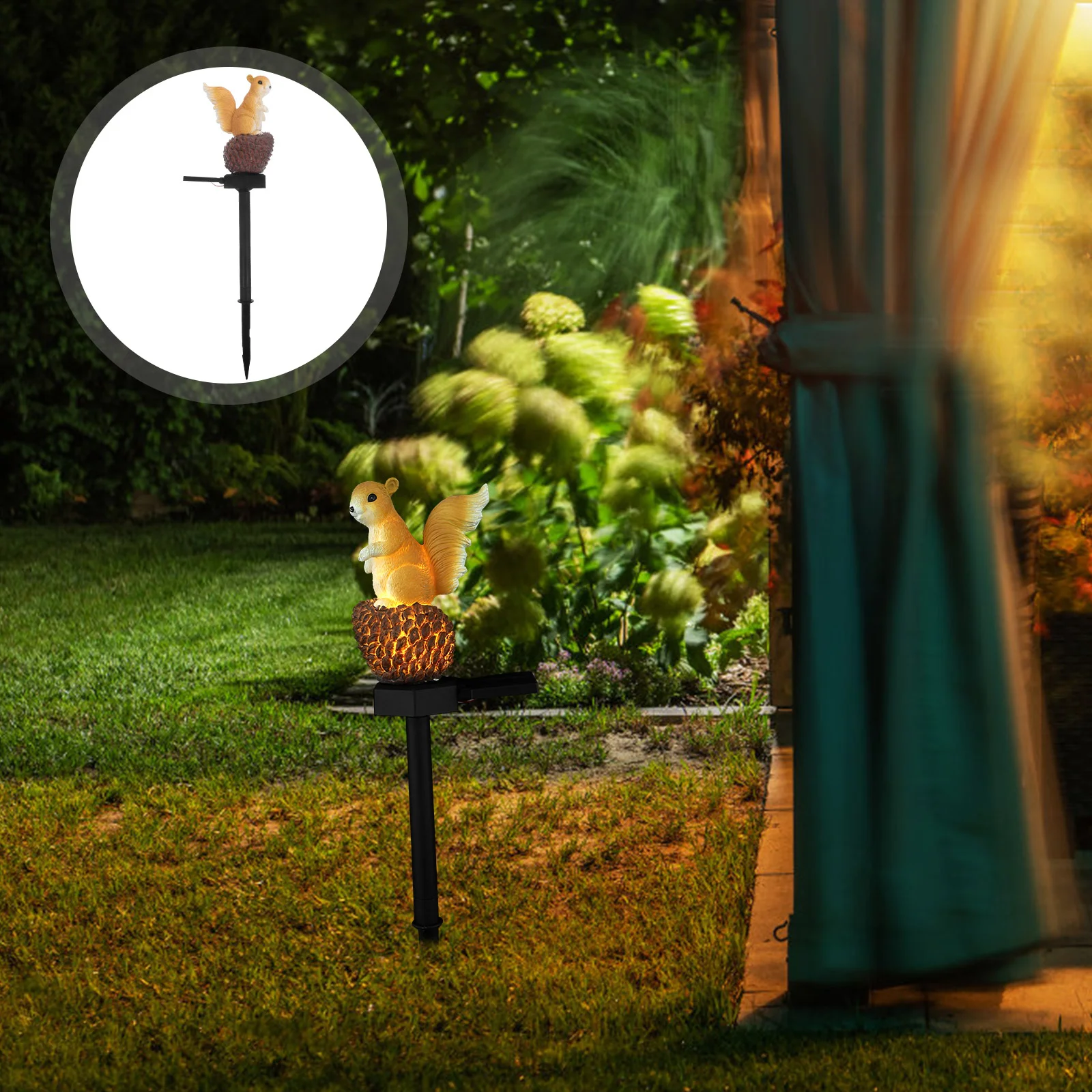 

Solar Lantern Floor Lamp Hedgehog Lights Solar-powered Garden Hedgehog-shape Outdoor Patio