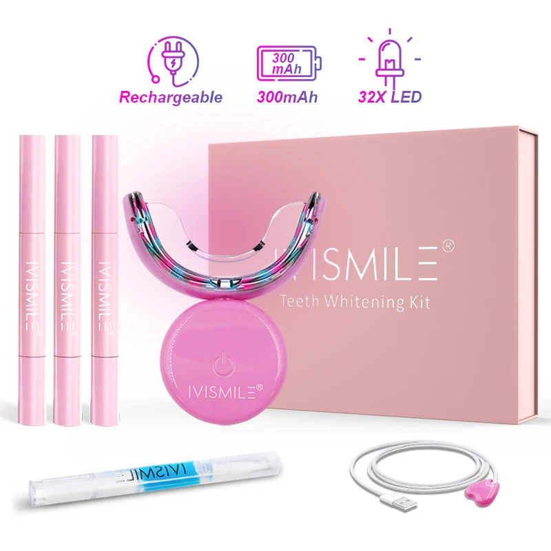 Dental Wireless 32 Led Kit Sbiancante Per Denti Sistema Di Sbiancamento Professionale Per La Pulizia Dei Denti In Pietra Kit Gel Orale Luce Rossa E Bl