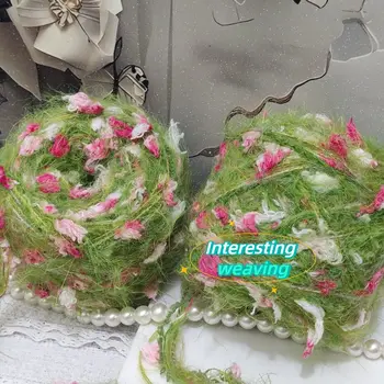 Filato Misto a Mano 100g Materiale Fai da Te Serie Foresta Paesaggistica Filato Lungo per Uncinetto Speciale per Borse Sciarpe Fatto a Mano Filato Intrecciato