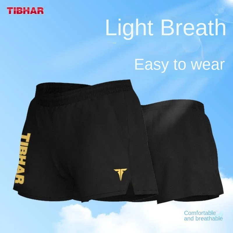 TIBHAR Table Tennis Shorts Men's and Women's Summer Quick Drying Breathable Sports Pants Sweatwicking Competition Pants running shorts table tennis shorts