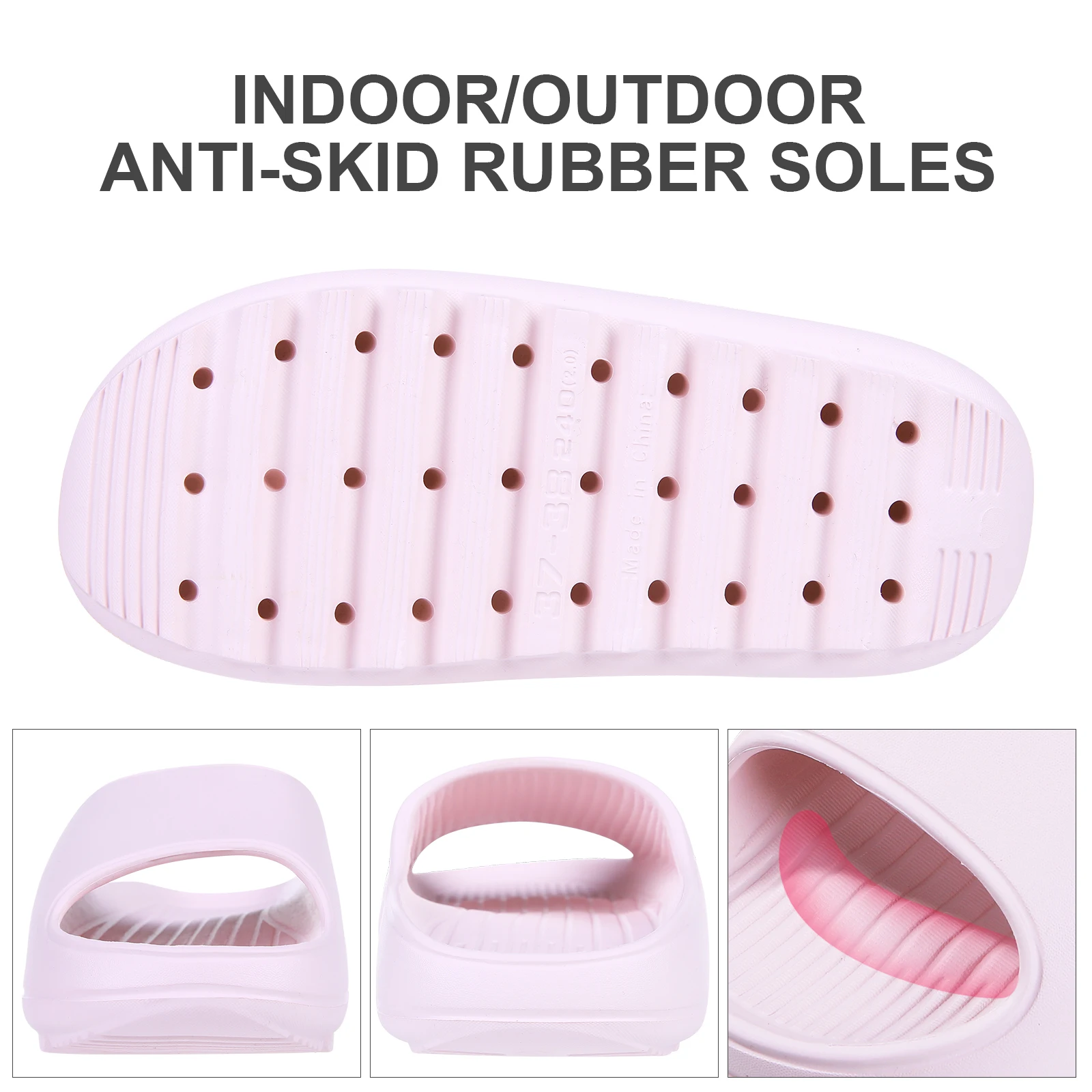 Comwarm Thick Platform Summer Slippers Women New Fashion Thick Sandals Men Beach Slippers Non-slip Bathroom Slides House Shoes