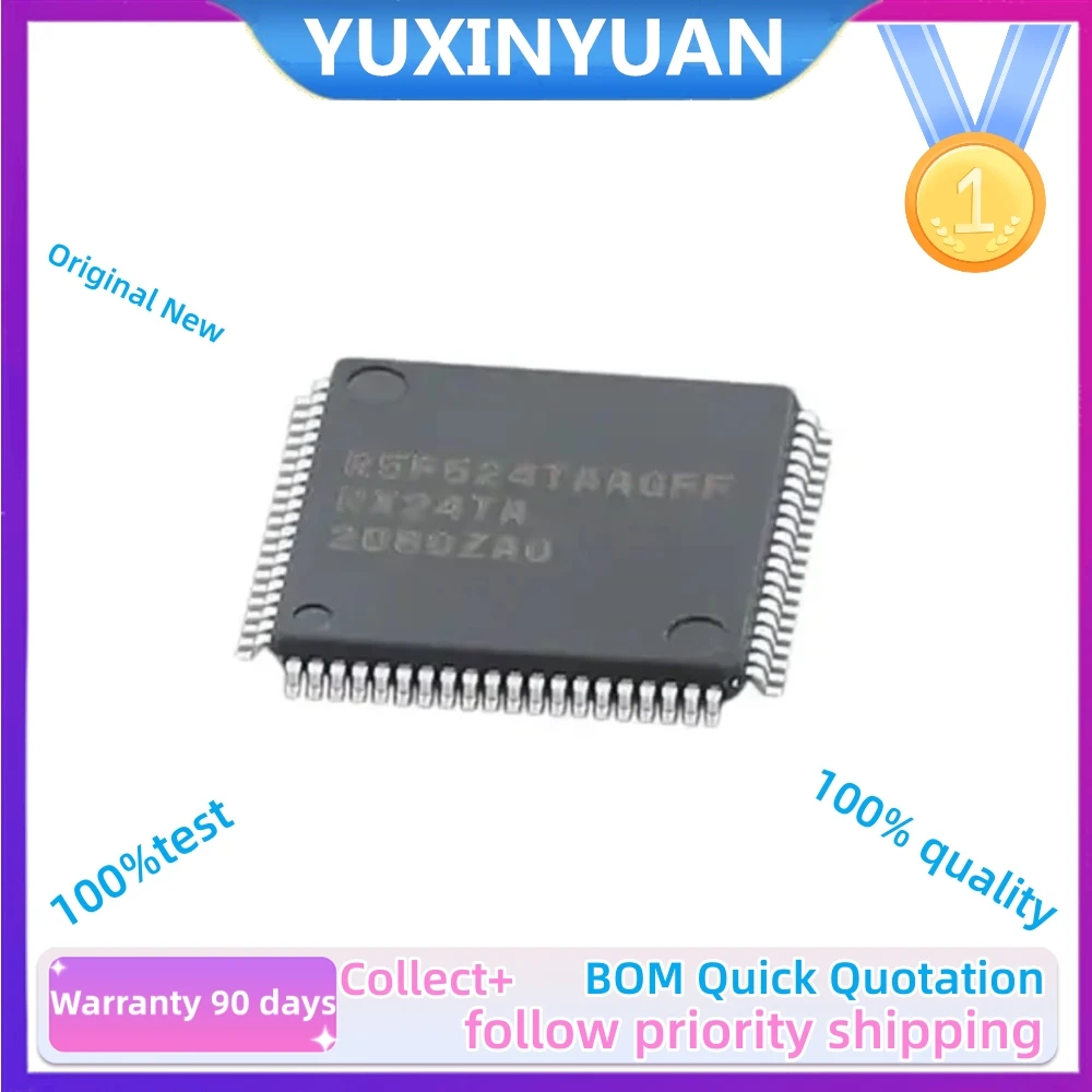 

1 шт./партия, новинка 100%, Orgiainl R5F524TAADFF R5F524TAAD R5F524T R5F524 QFP