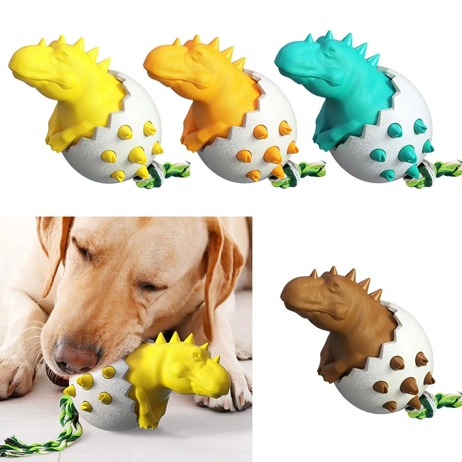 Dinosaur Eggs Dog Toys Treat Food Toy Game Training Puzzle Interactive Ball  Chew Pet Toy for Small Medium Large Dogs Accessories - AliExpress