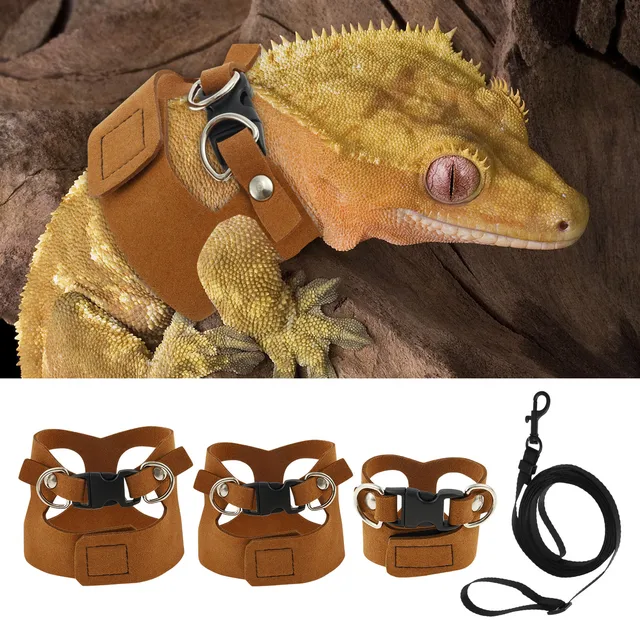 Adjustable Reptile Harness Set 3