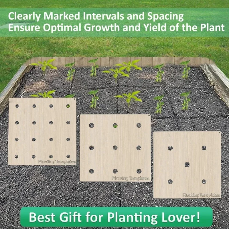 3Pcs Planting Square Foot Gardening Tool Seed Planting Templates Garden Seed Spacers Tool