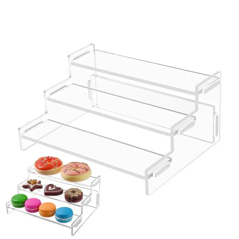 Acrylic-Display-Stand-Clear-Cupcake-Perfume-Riser-Shelf-3-Tier-Acrylic ...