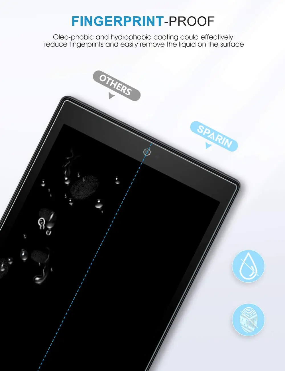Tempered Glass Screen Protector for Amazon Fire HD 10 (9th / 7th, 2019/2017 Released) Fire HD 10 Kids Edition 2019/2017 Released 6