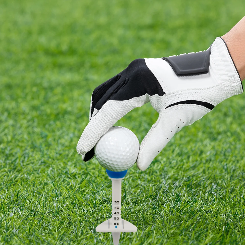 4pcs Golf Limited Tees Sets, Including 4pcs Golf Tees, Limited Card Slot Ball Position Markers, Plastic Anti-slip Golf Tees 6