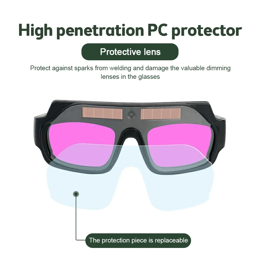 Anti-glare Automatic Darkening Dimming Welding Glasses Set Argon Arc Welding Glasses Welder Eye Protection Goggles Tools welding glasses