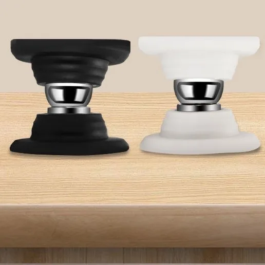 Door Stopper Silicone Door Stopper Magnetic Door Stopper 1pc Short Punch-free Silicone Door Absorb Household Strong Magnetic Silent Anti-collision