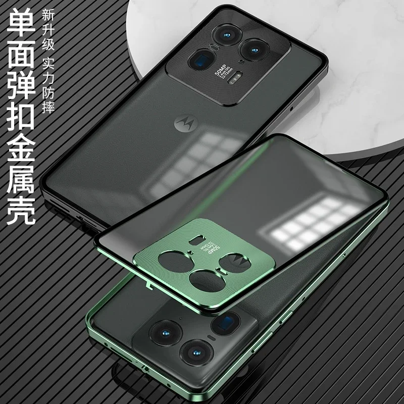 Premium Alloy Lens Protection Case with Transparent Tempered Glass - Hard Shockproof Cover Bumper for Ultimate Edge Protection