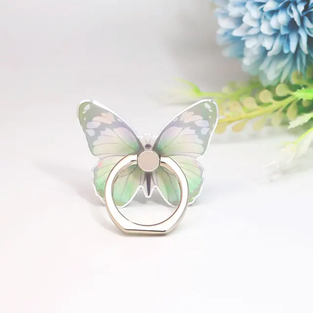 Luxury Universal Beautiful Butterfly Mobile Phone Handle Holder Suitable Mobile Phone Ring Holder Mobile Phone Holder Socket 3