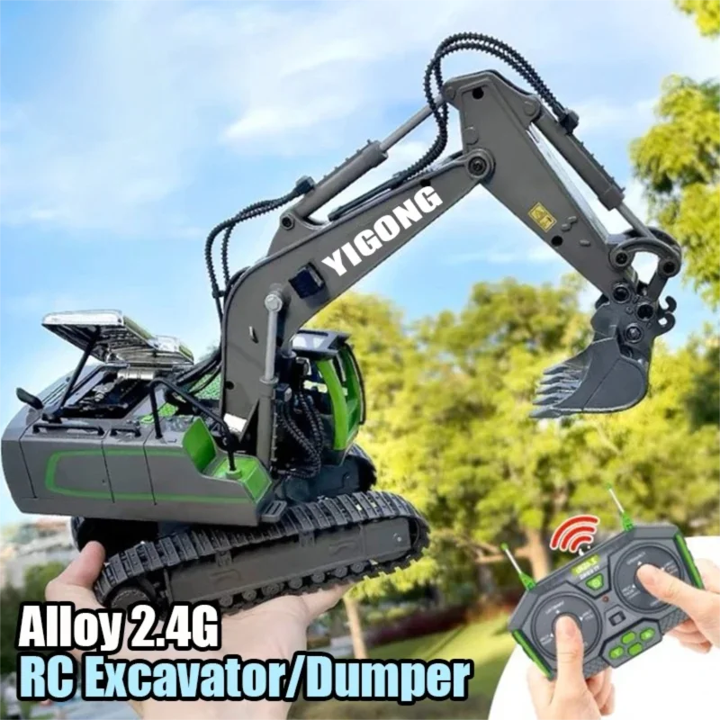 Remote Control Excavator Dump Truck Toy For Kids